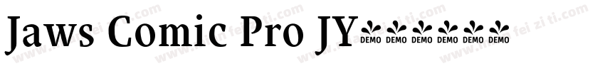 Jaws Comic Pro JY字体转换